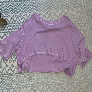 Free People cropped tee